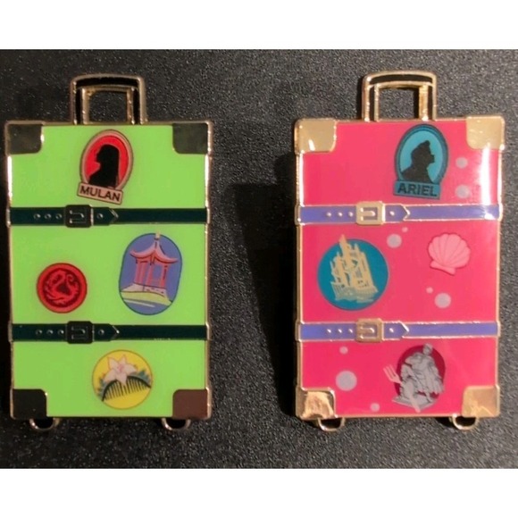 Disney Other - Mulan And Ariel Disney Princess Luggage Blind Box Enamel Pin  Loungefly Boxlunch